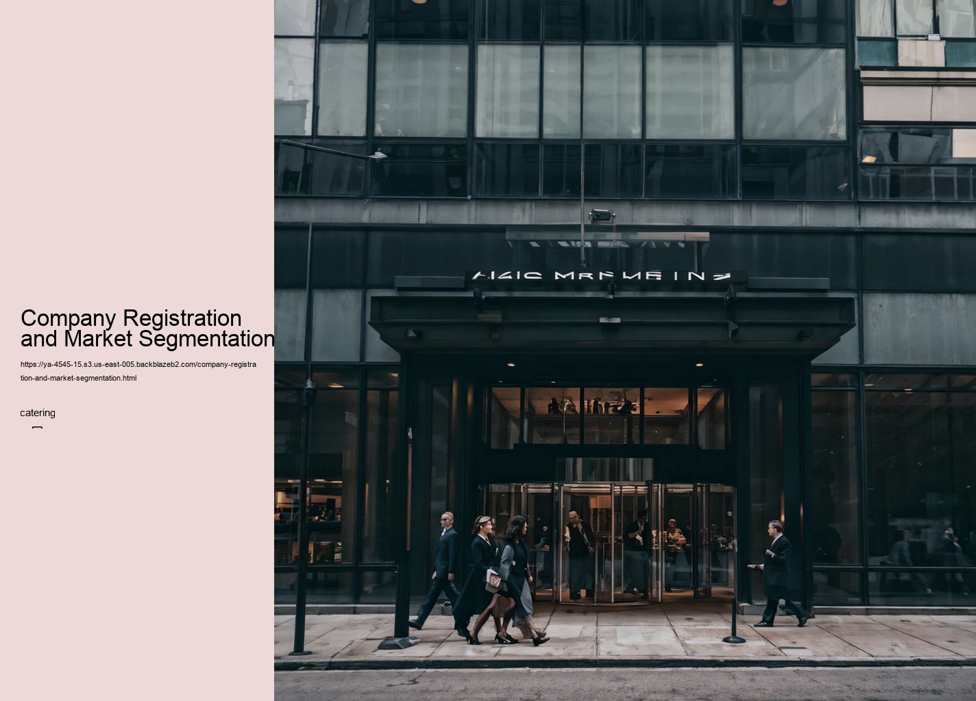 Company Registration and Market Segmentation